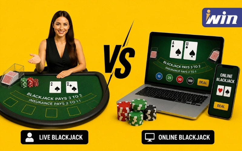 Live Blackjack vs Online Blackjack